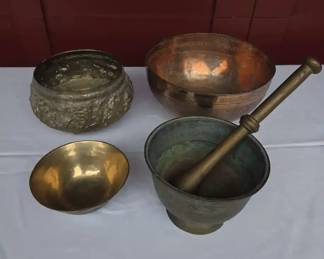 Collectible Antique Bronze, Brass, and Copper Vessels