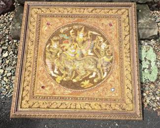 Framed Traditional Southeast Asian Textile Wall Art