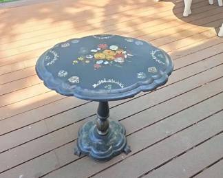 pedestal side table