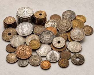 Mysterly lot coins