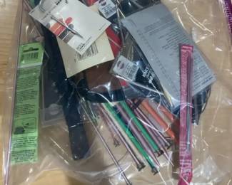 HUGE Lot of Assorted Knitting and Crochet Tools, Accessories, and Notions, Incl. Tons of Wool