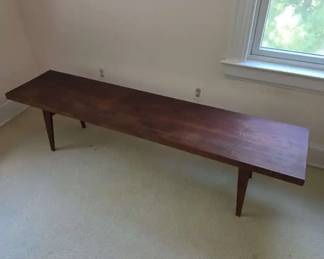 MCM Walnut Bench