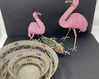 Beaded figures