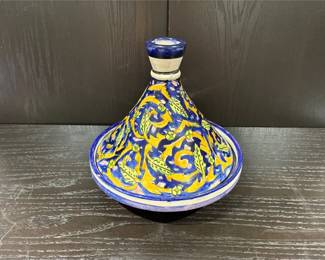 Ceramic Decorative Bowl And Lid