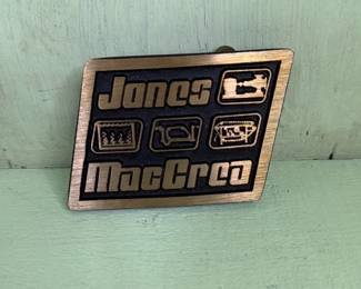 Jones MacCrea Pinback Badge