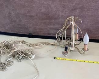 Small 3-Arm Metal Chandelier