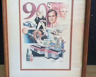 90s Desert Storm Signed Print