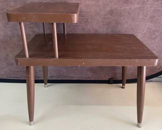 Mid-Century Two-Tier End Table