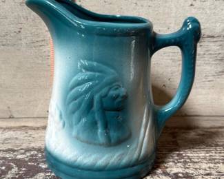 Vintage Amercian Chief Stoneware Pitcher
