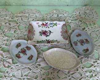 Floral Porcelain Ring/Trinket Dishes