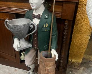 Outdoor figure of a golfer
