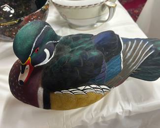 Large colorful Jett Brunet decoy