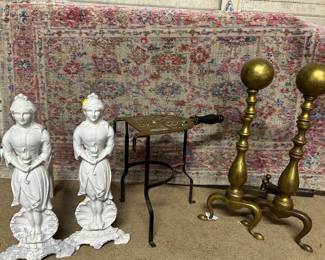 Antique fireplace items