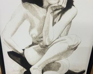 Philip Pearlstein, signed and numbered