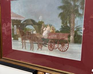 Metairie color mixed media of Italian immigrants