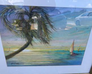 One of two paintings by Florida artist Gene Rizzo