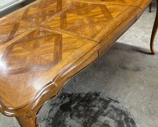 Parquetry dining table