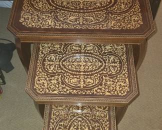 Inlaid Stacking Tables