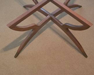 Wooden stand for brass top
