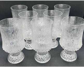 Set of 8 Iittala Ultime Thule Goblets by Tapio Wirkkala