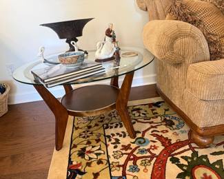 Round Glass top coffee table
