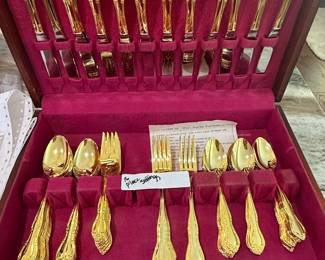 16 Place settings Gold Flatware