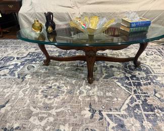 Glass Top Oval coffee tsblw