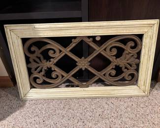 Framed Iron Decor