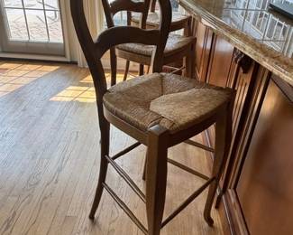 3 Wooden Bar Chairs