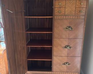 Inside Antique Wardrobe