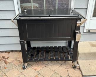 Rolling Ice Beverage Cart