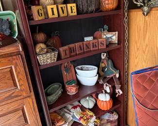 Traditional Five-Shelf Laminate Bookcase
