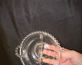 Imperial Glass Candlewick Divided Relish Dish