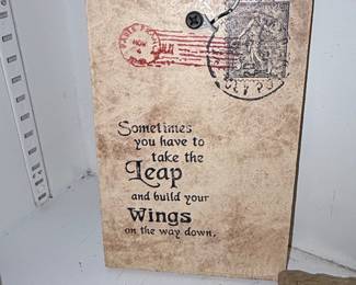 Whimsical Owl Mixed Media Wall Plaque