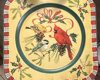 Lenox Winter Greetings Square Charger Plate