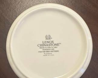 Lenox Chinastone "For The Grey Patterns" Serving Bowl