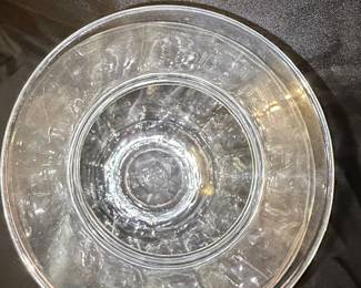 Mid-Century Modern Clear Glass Vase with Paneled Body