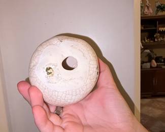 Vintage Crackle Glaze Ceramic Pear Figurine