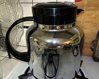 Vintage West Bend Coffee Carafe with Black Lid