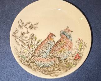 Johnson Brothers Game Birds Ruffed Grouse Plate
