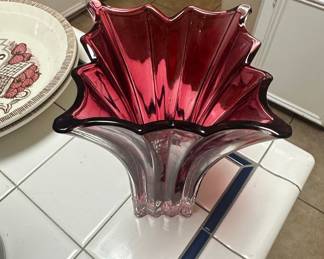Vera Wang for Wedgwood 'With Love' Ruby Vase