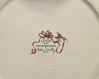 Lenox Winter Greetings Square Charger Plate