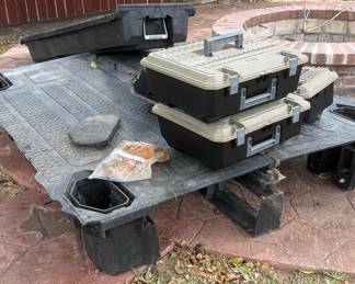 DECKED Truck Bed Storage System with Two DECKED Tool Boxes