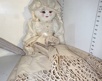 Vintage Handmade Cloth Rag Doll