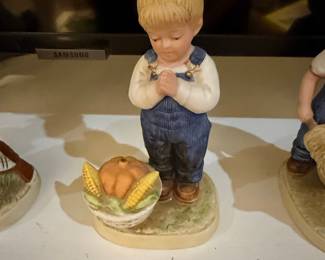 Homco Denim Days "A Time for Thanks" Figurine #1506