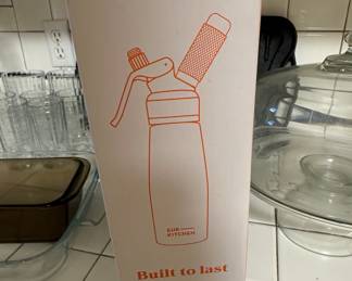 EurKitchen Stainless Steel Whipped Cream Dispenser