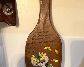 Hand-Painted Decorative Wooden Spoon