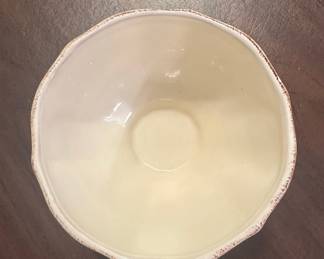 HOME China Scalloped Floral Serving Bowl