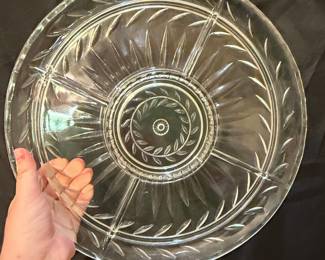 Indiana Glass Laurel 5 Part Divided Relish Tray