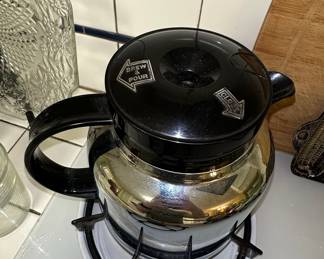 Vintage West Bend Coffee Carafe with Black Lid